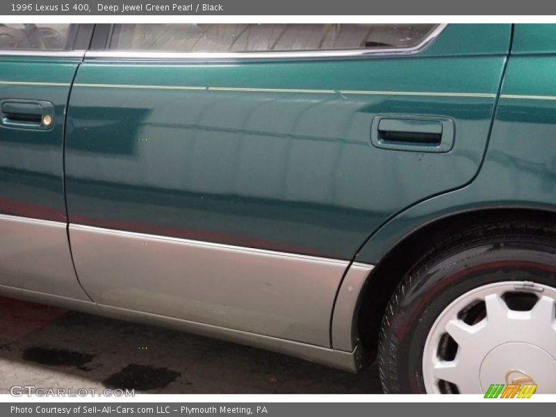 Deep Jewel Green Pearl / Black 1996 Lexus LS 400