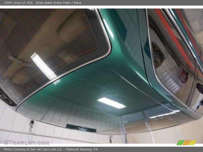 Deep Jewel Green Pearl / Black 1996 Lexus LS 400