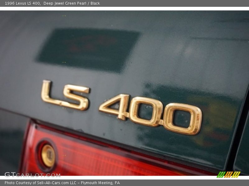 Deep Jewel Green Pearl / Black 1996 Lexus LS 400
