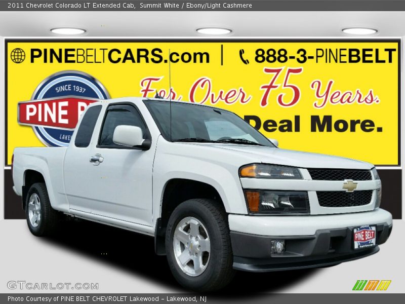 Summit White / Ebony/Light Cashmere 2011 Chevrolet Colorado LT Extended Cab