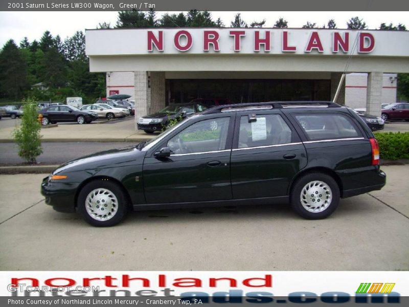 Green / Tan 2001 Saturn L Series LW300 Wagon