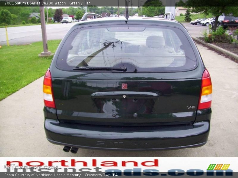 Green / Tan 2001 Saturn L Series LW300 Wagon