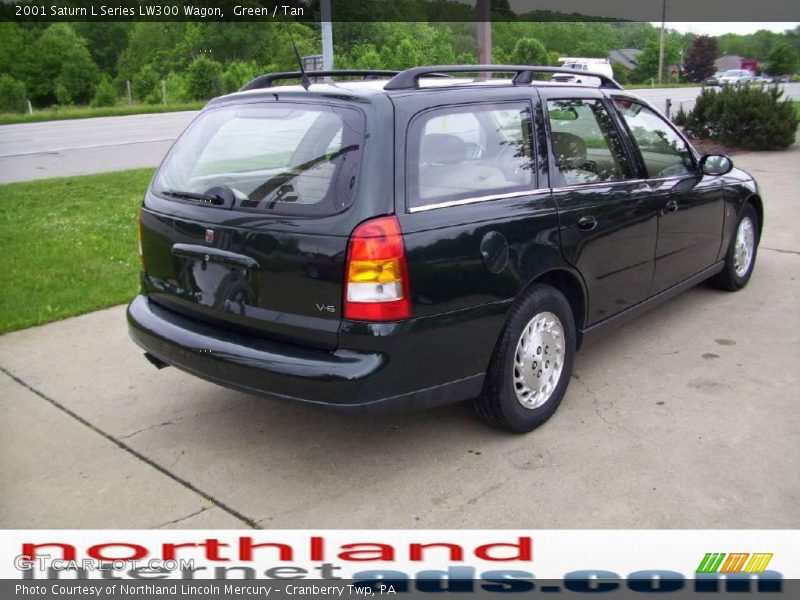 Green / Tan 2001 Saturn L Series LW300 Wagon