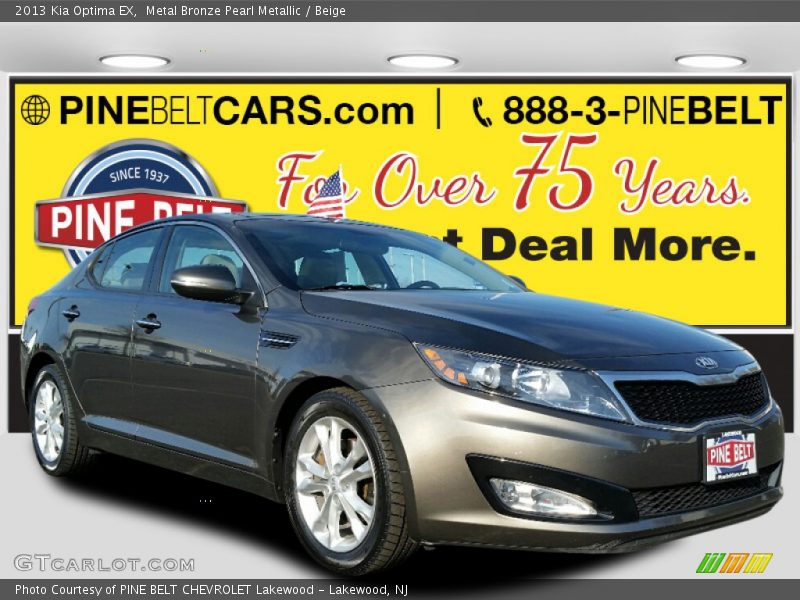 Metal Bronze Pearl Metallic / Beige 2013 Kia Optima EX