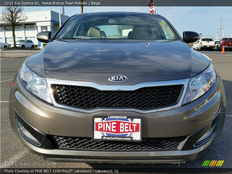 Metal Bronze Pearl Metallic / Beige 2013 Kia Optima EX