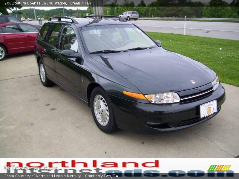 Green / Tan 2001 Saturn L Series LW300 Wagon