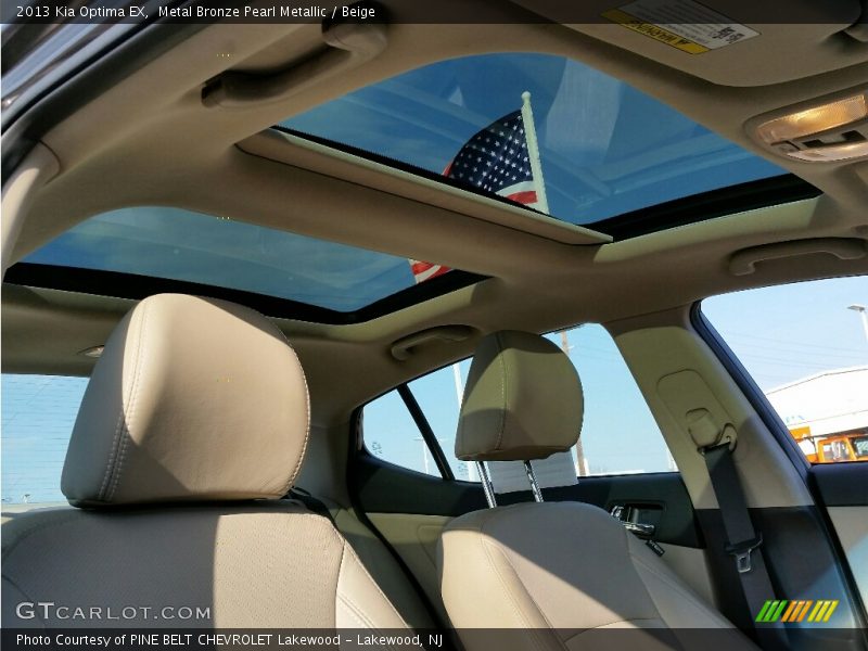 Metal Bronze Pearl Metallic / Beige 2013 Kia Optima EX