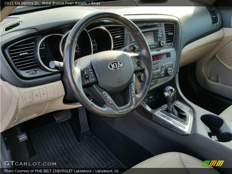 Metal Bronze Pearl Metallic / Beige 2013 Kia Optima EX