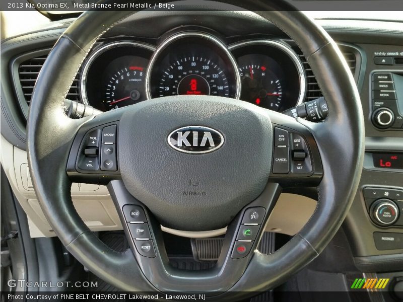 Metal Bronze Pearl Metallic / Beige 2013 Kia Optima EX