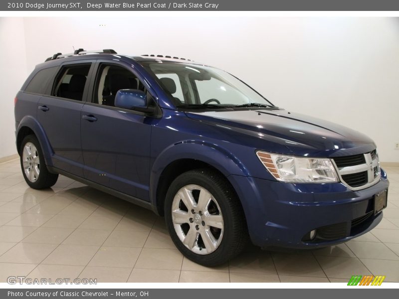 Deep Water Blue Pearl Coat / Dark Slate Gray 2010 Dodge Journey SXT