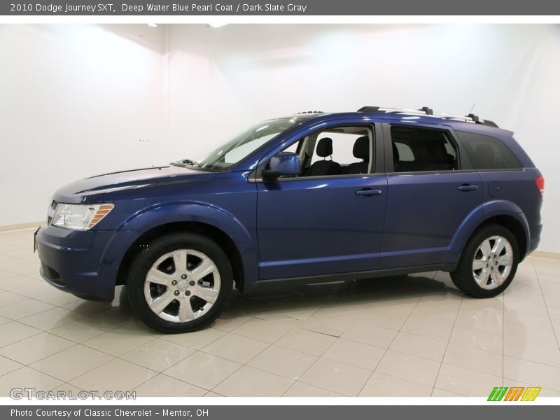 Deep Water Blue Pearl Coat / Dark Slate Gray 2010 Dodge Journey SXT