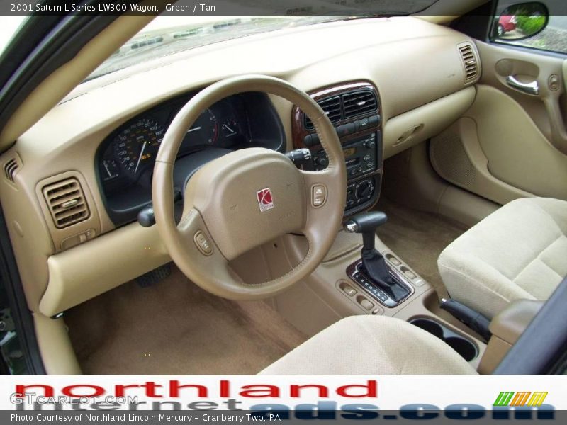 Green / Tan 2001 Saturn L Series LW300 Wagon