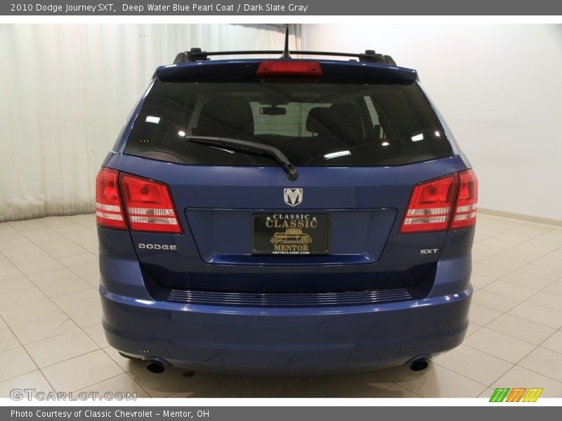 Deep Water Blue Pearl Coat / Dark Slate Gray 2010 Dodge Journey SXT