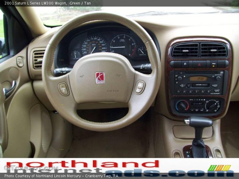 Green / Tan 2001 Saturn L Series LW300 Wagon