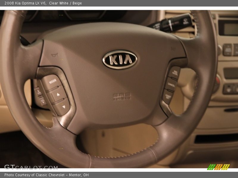 Clear White / Beige 2008 Kia Optima LX V6