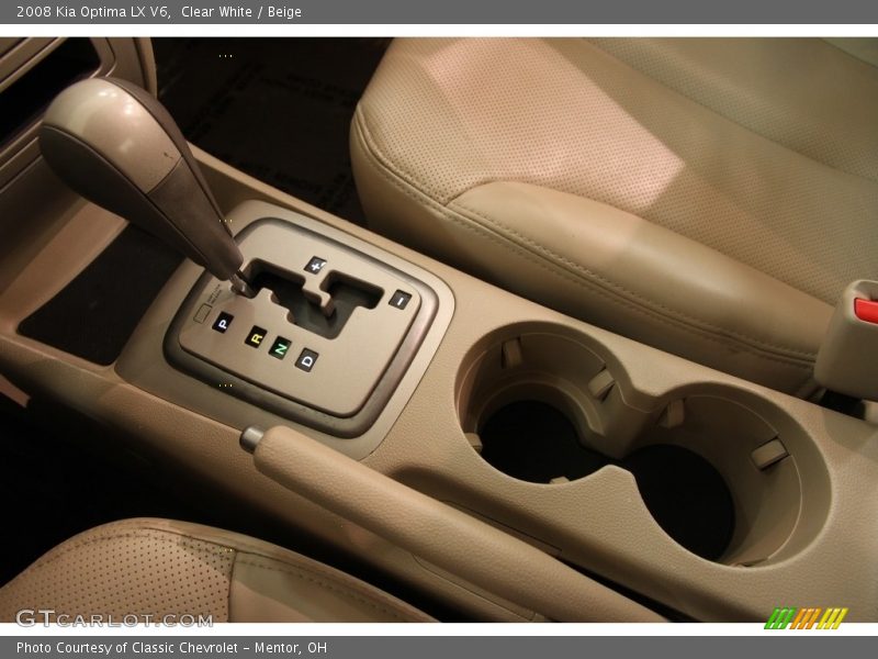 Clear White / Beige 2008 Kia Optima LX V6