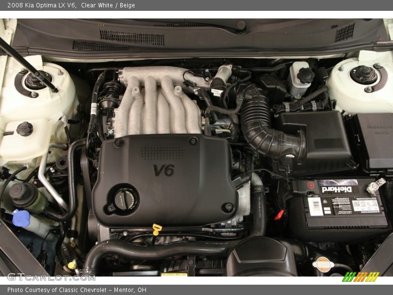 Clear White / Beige 2008 Kia Optima LX V6