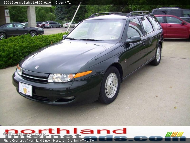 Green / Tan 2001 Saturn L Series LW300 Wagon