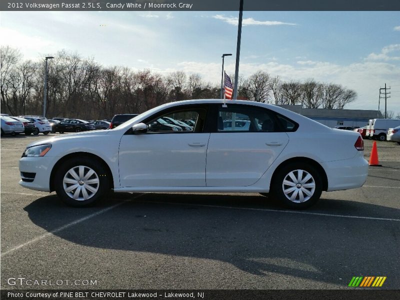 Candy White / Moonrock Gray 2012 Volkswagen Passat 2.5L S