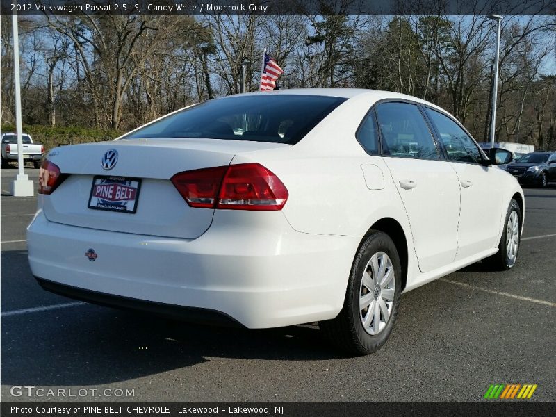 Candy White / Moonrock Gray 2012 Volkswagen Passat 2.5L S