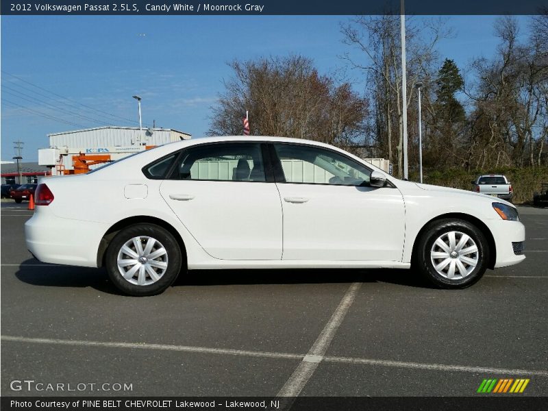 Candy White / Moonrock Gray 2012 Volkswagen Passat 2.5L S