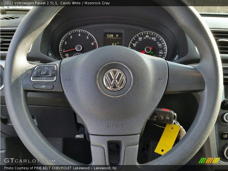 Candy White / Moonrock Gray 2012 Volkswagen Passat 2.5L S