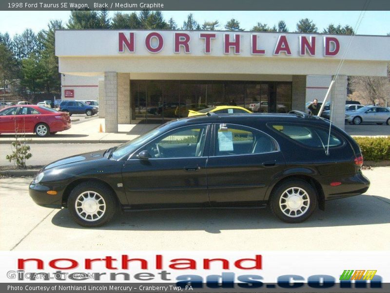 Black / Medium Graphite 1998 Ford Taurus SE Wagon
