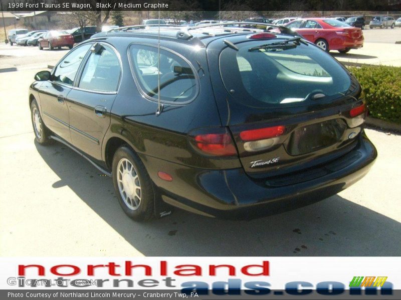 Black / Medium Graphite 1998 Ford Taurus SE Wagon