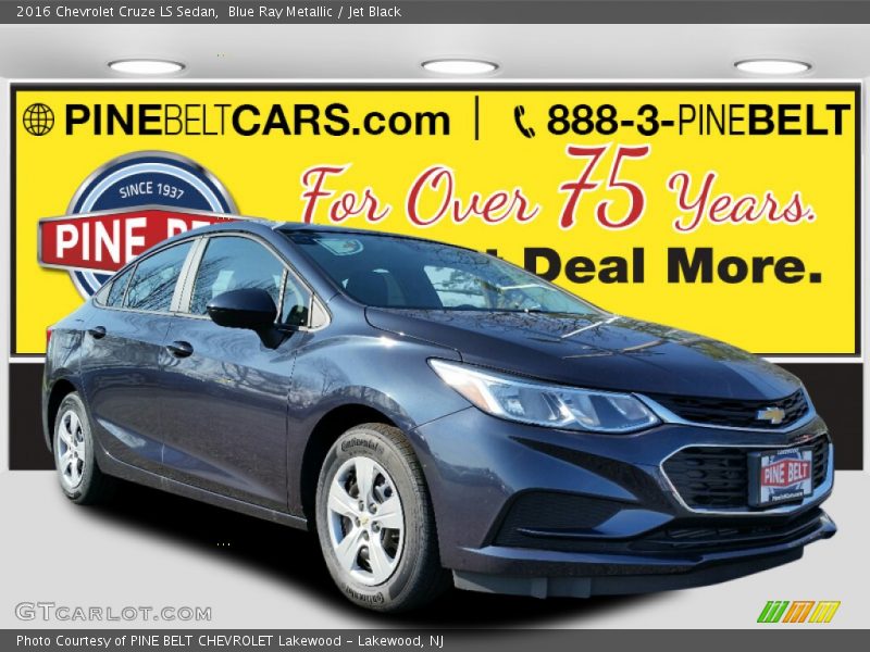 Blue Ray Metallic / Jet Black 2016 Chevrolet Cruze LS Sedan