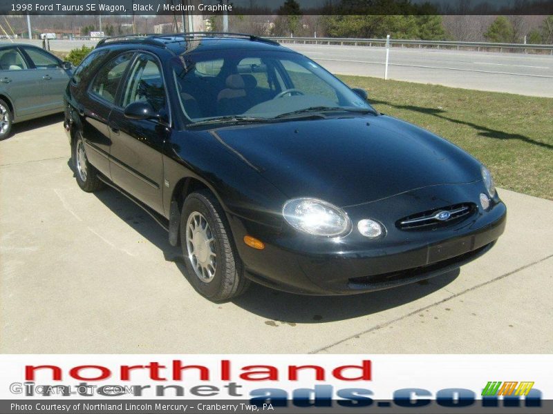Black / Medium Graphite 1998 Ford Taurus SE Wagon