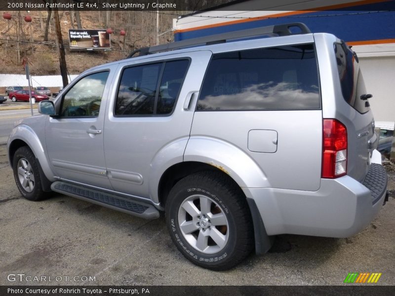 Silver Lightning / Graphite 2008 Nissan Pathfinder LE 4x4