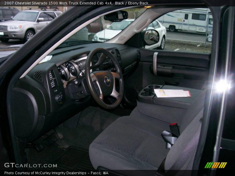 Black / Ebony Black 2007 Chevrolet Silverado 1500 Work Truck Extended Cab 4x4