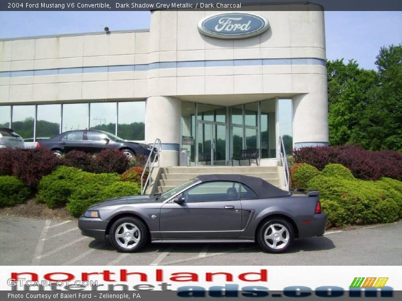 Dark Shadow Grey Metallic / Dark Charcoal 2004 Ford Mustang V6 Convertible