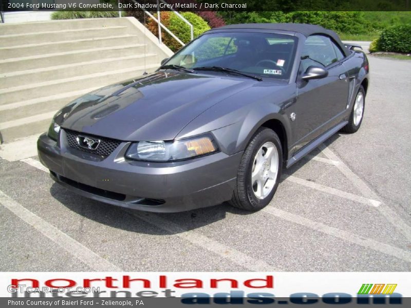 Dark Shadow Grey Metallic / Dark Charcoal 2004 Ford Mustang V6 Convertible