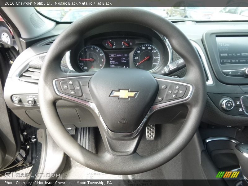 Mosaic Black Metallic / Jet Black 2016 Chevrolet Malibu LT