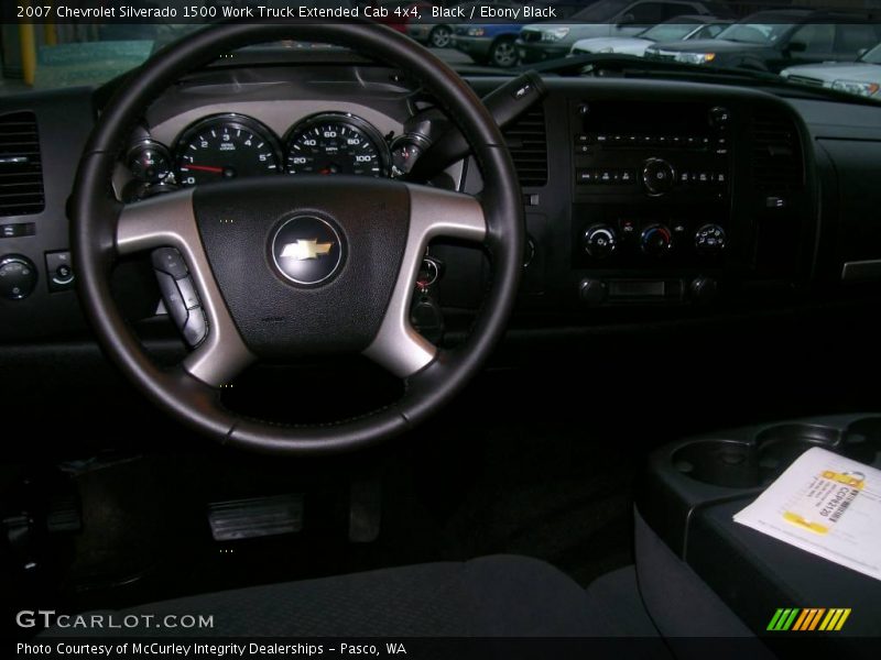 Black / Ebony Black 2007 Chevrolet Silverado 1500 Work Truck Extended Cab 4x4