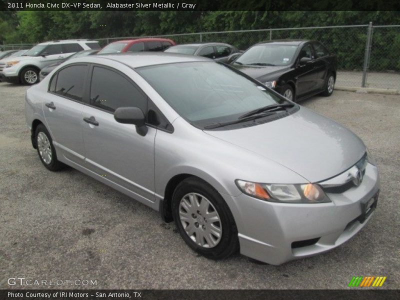 Alabaster Silver Metallic / Gray 2011 Honda Civic DX-VP Sedan