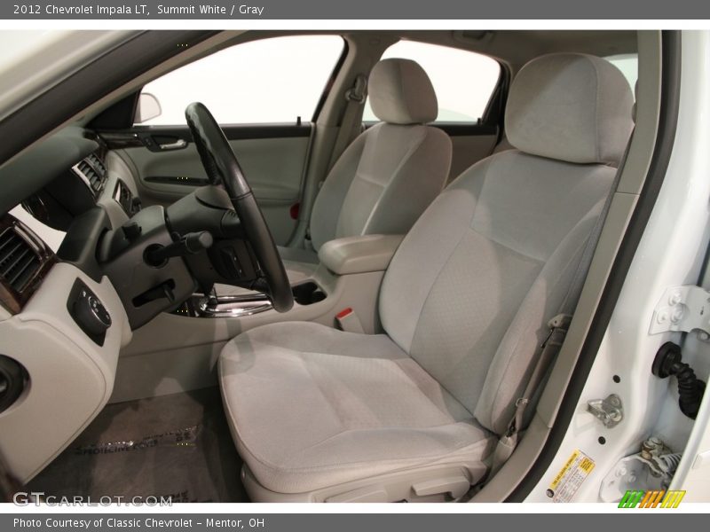 Summit White / Gray 2012 Chevrolet Impala LT