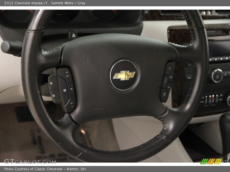 Summit White / Gray 2012 Chevrolet Impala LT