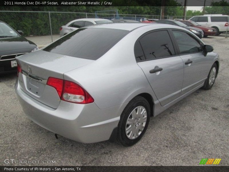 Alabaster Silver Metallic / Gray 2011 Honda Civic DX-VP Sedan