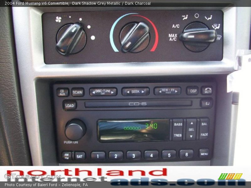 Dark Shadow Grey Metallic / Dark Charcoal 2004 Ford Mustang V6 Convertible