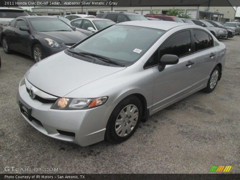 Alabaster Silver Metallic / Gray 2011 Honda Civic DX-VP Sedan