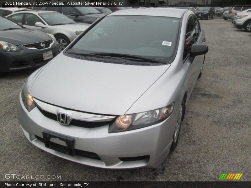 Alabaster Silver Metallic / Gray 2011 Honda Civic DX-VP Sedan