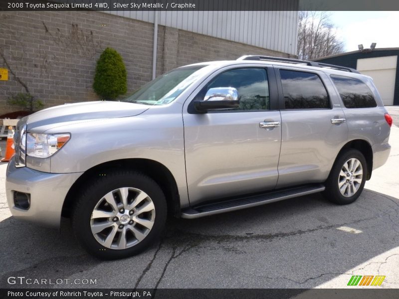 Silver Sky Metallic / Graphite 2008 Toyota Sequoia Limited 4WD