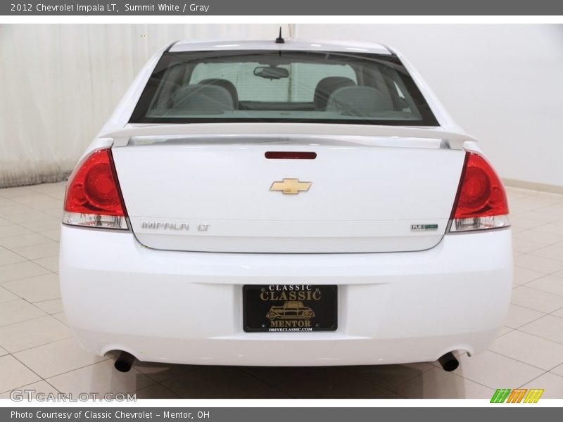 Summit White / Gray 2012 Chevrolet Impala LT