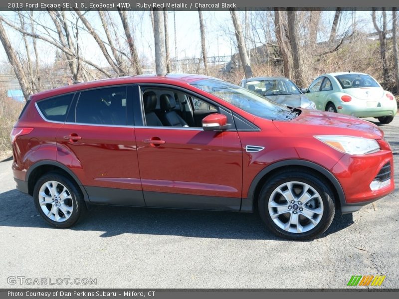 Ruby Red Metallic / Charcoal Black 2013 Ford Escape SEL 1.6L EcoBoost 4WD