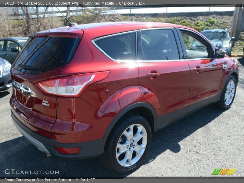 Ruby Red Metallic / Charcoal Black 2013 Ford Escape SEL 1.6L EcoBoost 4WD