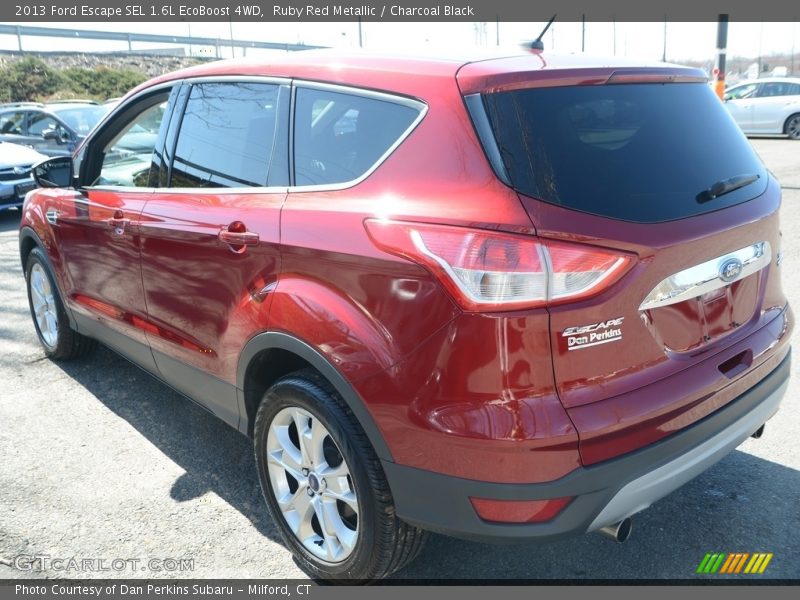 Ruby Red Metallic / Charcoal Black 2013 Ford Escape SEL 1.6L EcoBoost 4WD
