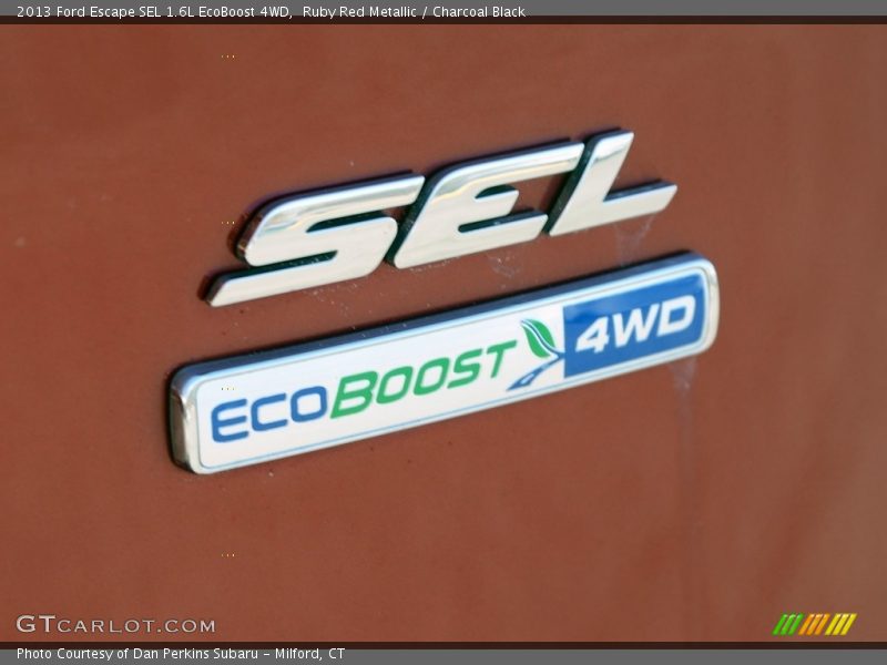 Ruby Red Metallic / Charcoal Black 2013 Ford Escape SEL 1.6L EcoBoost 4WD