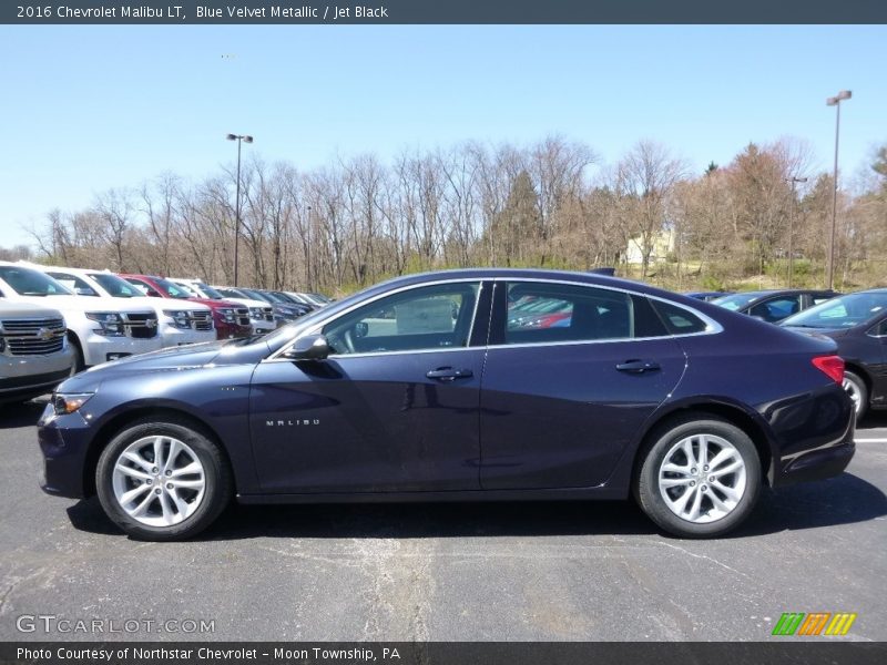 Blue Velvet Metallic / Jet Black 2016 Chevrolet Malibu LT